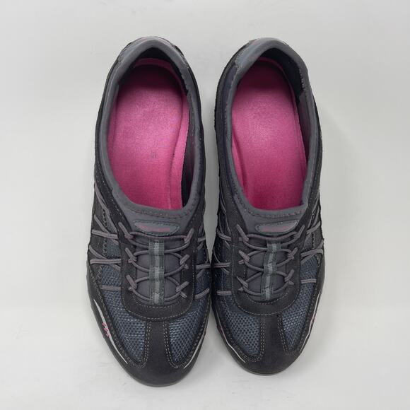 Skechers Slip-On Sport Sneakers Relaxed Fit Womens 7 1/2 Gray 82.7=L.3.4 - Picture 11 of 13